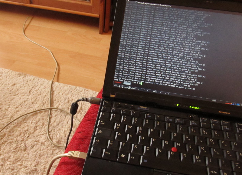 Thinkpad an der Leine